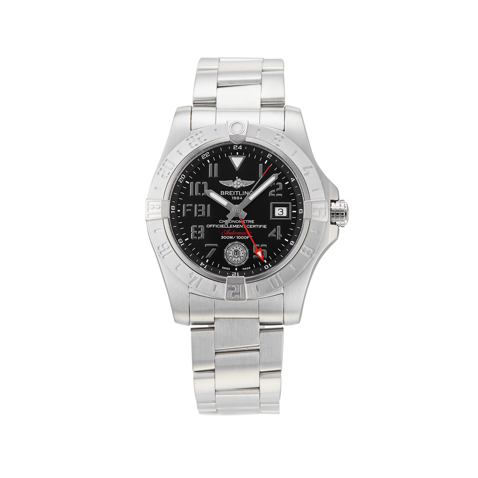 Pre Owned Breitling Avenger II Federal Bureau of Investigation Limited Edition Mens Watch A323901B BG95