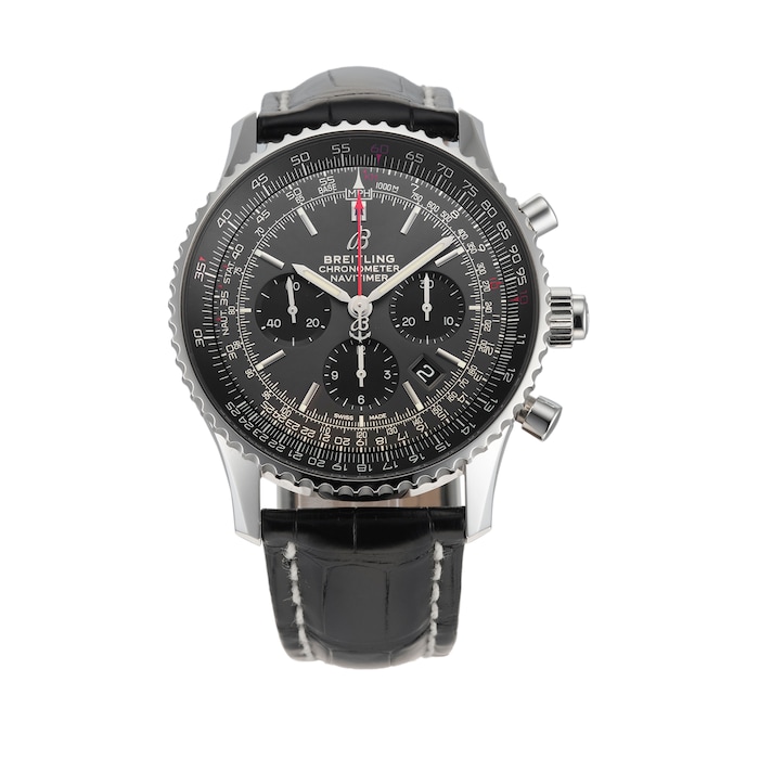 Pre-Owned Breitling Navitimer B03 Chronograph Rattrapante 45 Mens Watch AB03102A1F1P1
