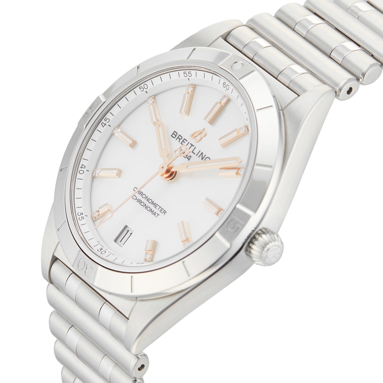 Pre-Owned Breitling Chronomat Automatic 36 Ladies Watch A10380101A4A1