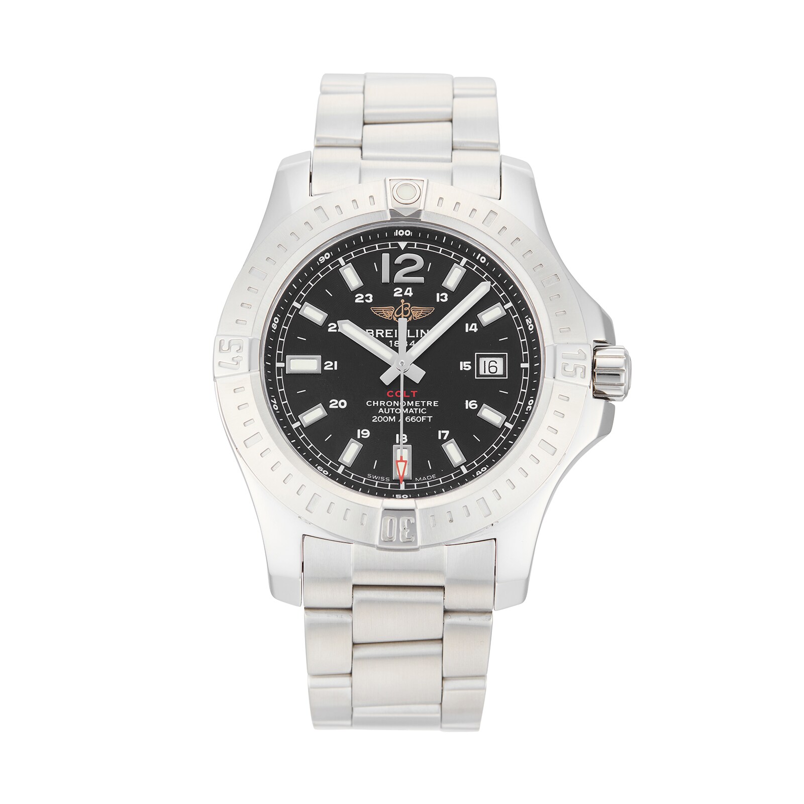 Pre-Owned Breitling Pre-Owned Breitling Colt Automatic Mens Watch A1738811/BD44 Pre-Owned Breitling Pre-Owned Breitling Colt Automatic Mens Watch A1738811/BD44