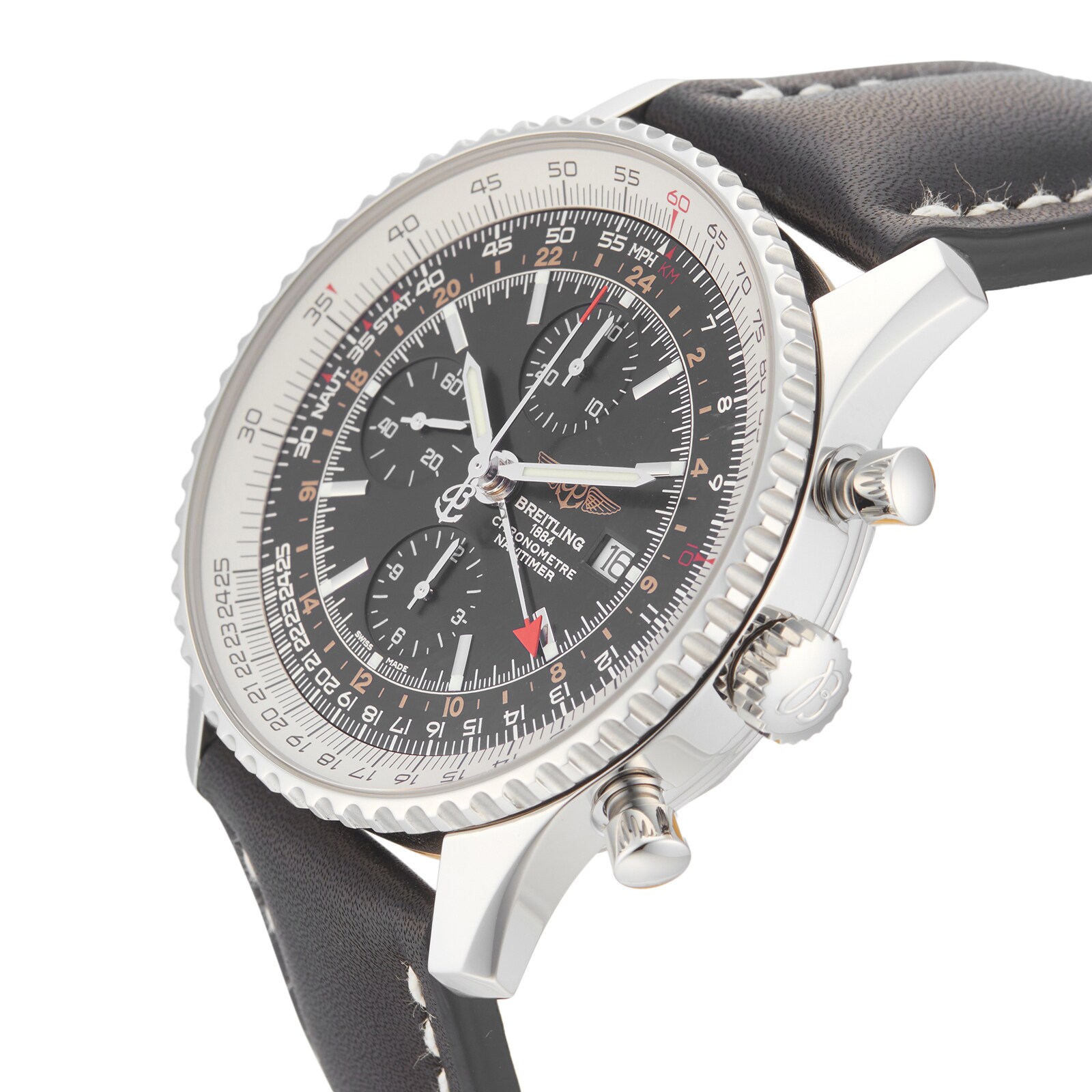 Pre-Owned Breitling Navitimer World Mens Watch A2432212/B726