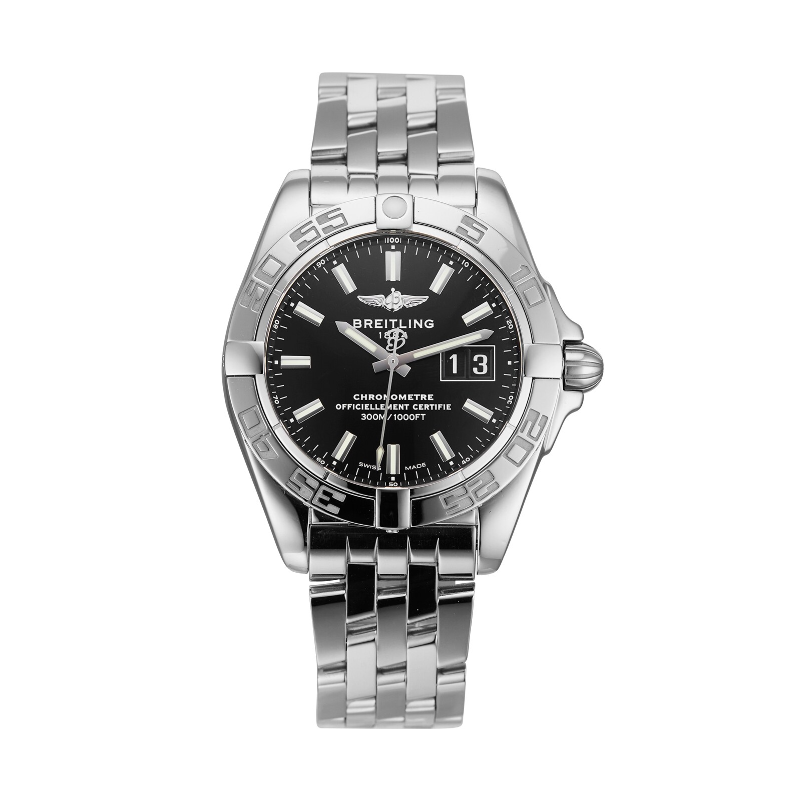 Pre-Owned Breitling Pre-Owned Breitling Galactic 41 Mens Watch A49350L2/BE58 Pre-Owned Breitling Pre-Owned Breitling Galactic 41 Mens Watch A49350L2/BE58