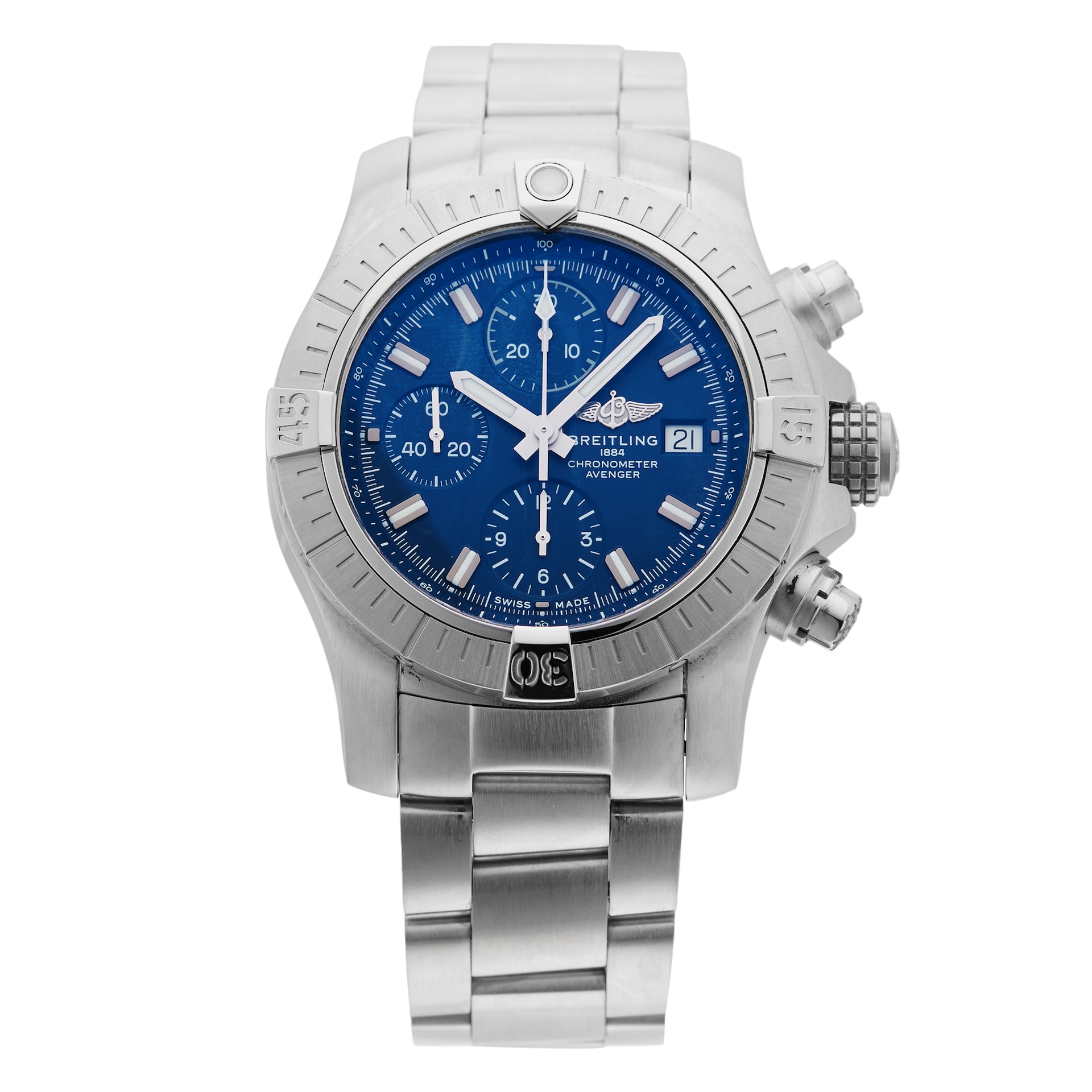 Pre-Owned Breitling Avenger Chronograph 43 43mm Stainless Steel