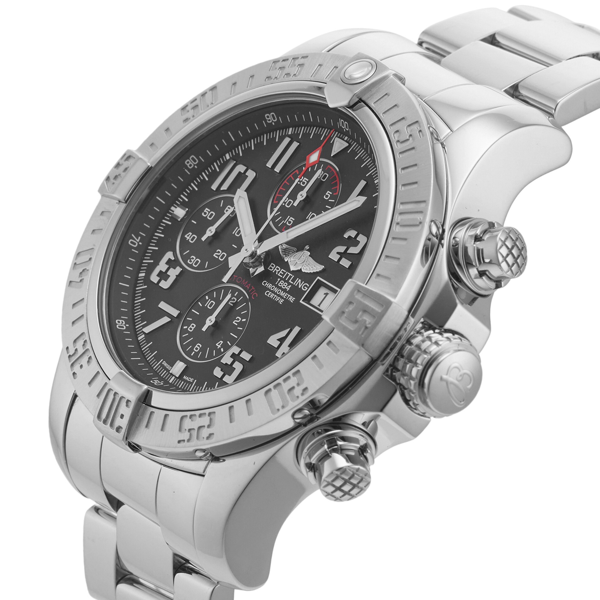 Pre-Owned Breitling Super Avenger II A1337111/BC28 Pre-Owned Breitling Super Avenger II A1337111/BC28