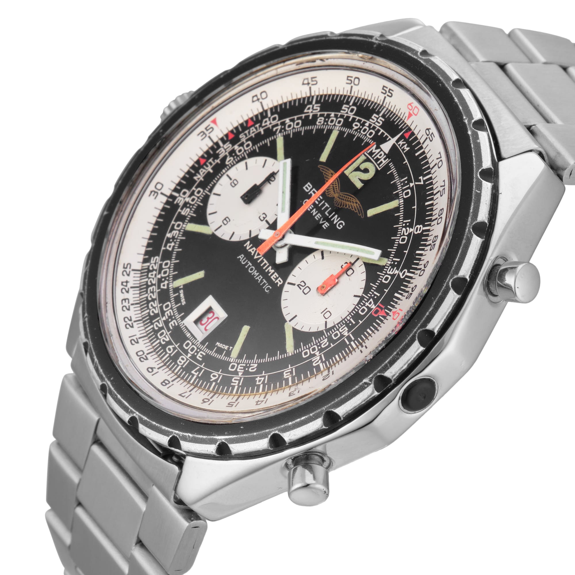 Pre-Owned Breitling Chrono-Matic Iraqi Air Force 48mm Stainless Steel Pre-Owned Breitling Chrono-Matic Iraqi Air Force 48mm Stainless Steel