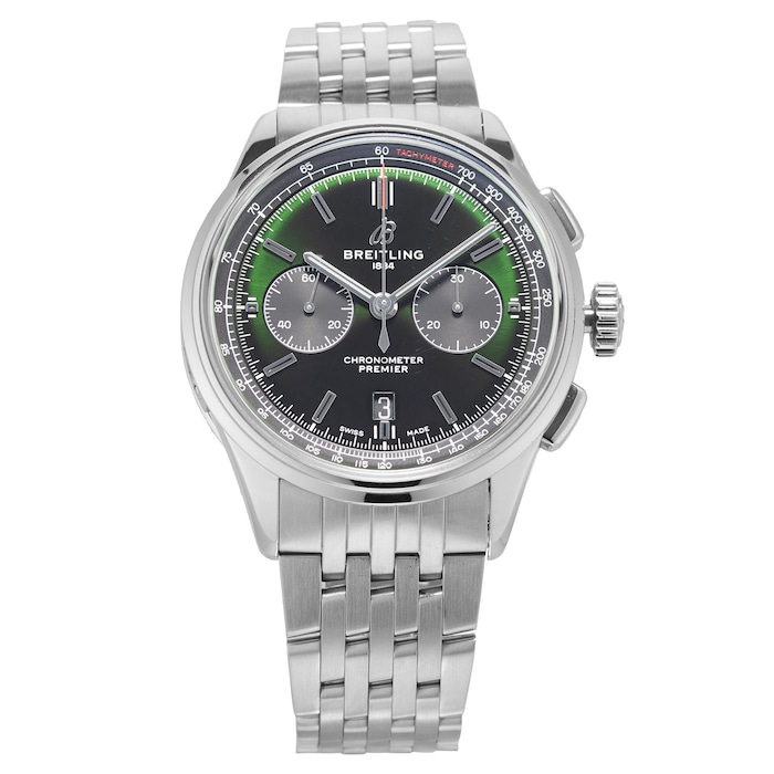 Pre-Owned Breitling Premier B01 Chronograph 42 Bentley British Racing Green 42mm Stainless Steel
