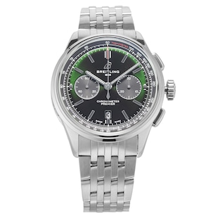 Pre-Owned Breitling Premier B01 Chronograph 42 Bentley British Racing Green 42mm Stainless Steel
