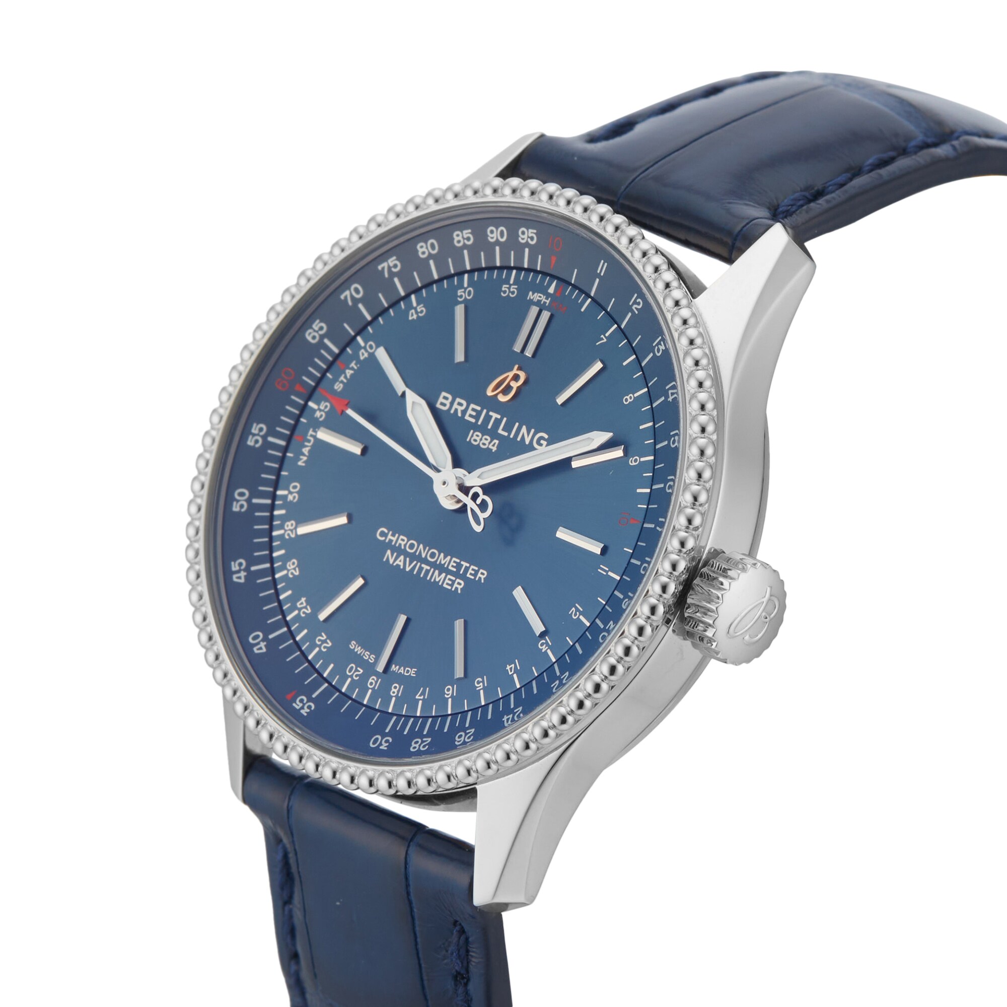 Pre-Owned Breitling Navtimer Automatic 35 mm Stainless Steel Pre-Owned Breitling Navtimer Automatic 35 mm Stainless Steel