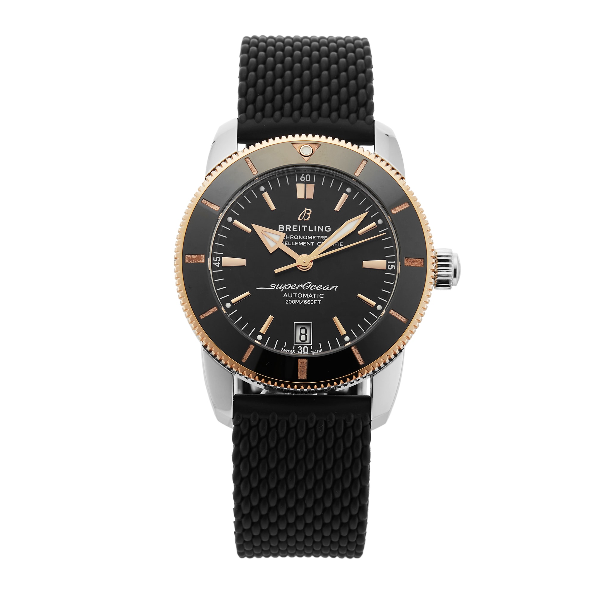 Pre-Owned Breitling Superocean Heritage B20 Automatic 42mm Stainless Steel and Rose Gold