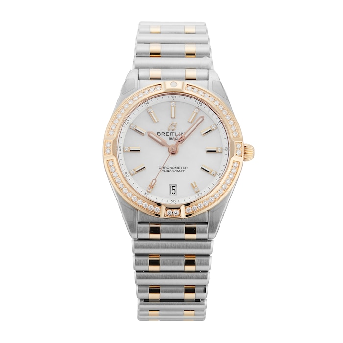 Pre-Owned Breitling Chronomat 32, Stainless Steel and Rose Gold