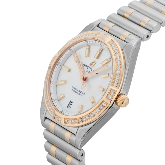 Pre-Owned Breitling Chronomat 32, Stainless Steel and Rose Gold
