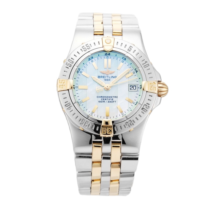 Pre-Owned Breitling Starliner 30mm Stainless Steel and Yellow Gold