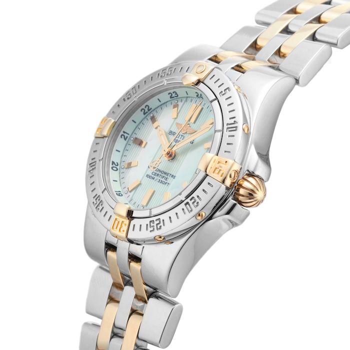 Pre-Owned Breitling Starliner 30mm Stainless Steel and Yellow Gold