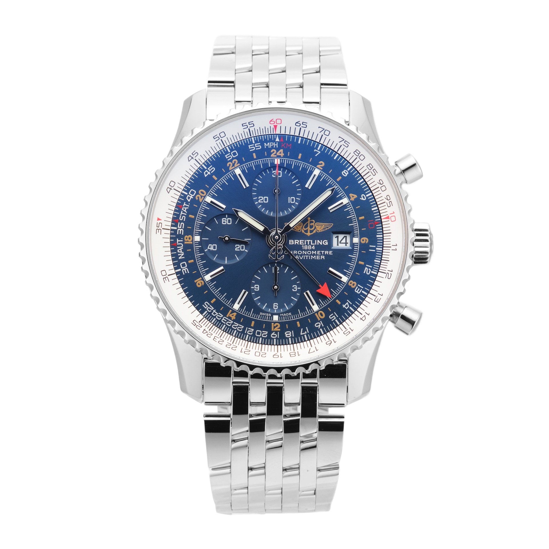 Pre-Owned Breitling Navitimer World 46mm Stainless Steel
