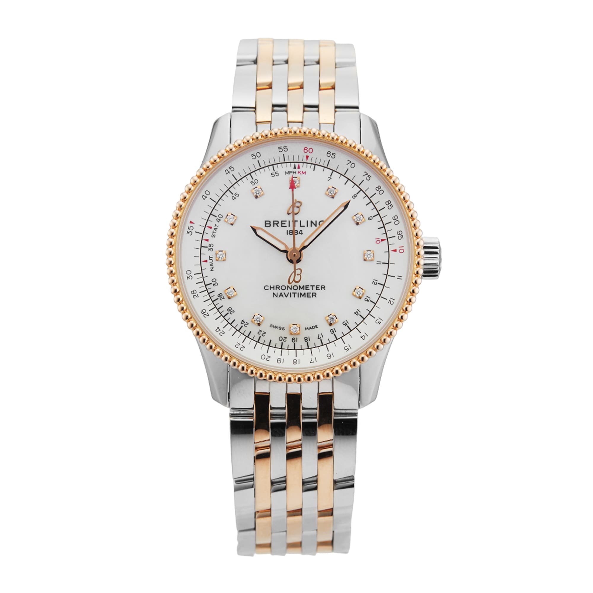 Navitimer Automatic 35MM Stainless Steel and Rose Gold