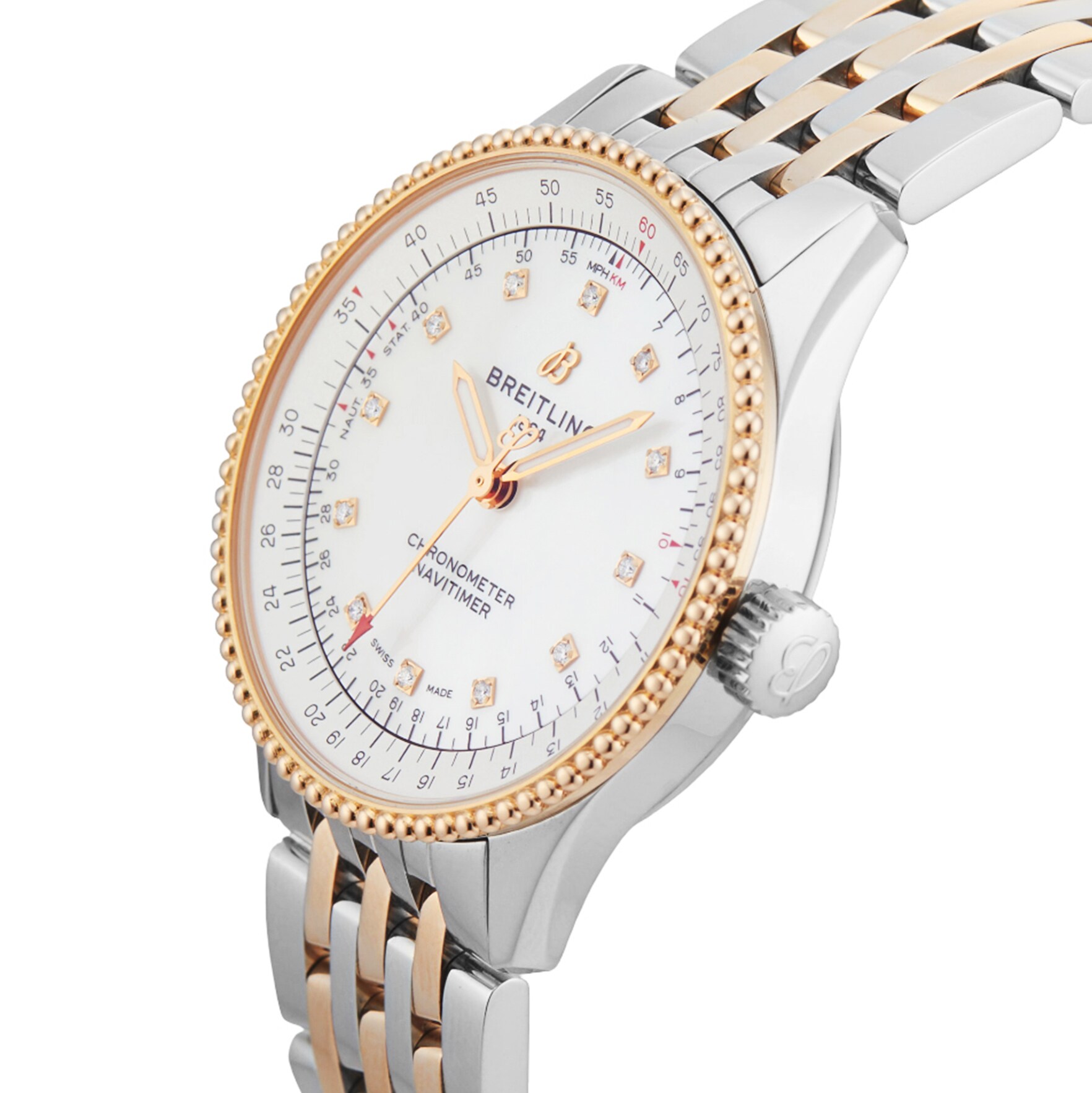 Pre-Owned Breitling Navitimer Automatic 35MM Stainless Steel and Rose Gold