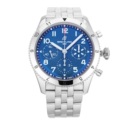 406500746490 - Classic AVI Chronograph 42 Tribute to Vought F4U Corsair 42mm Stainless Steel