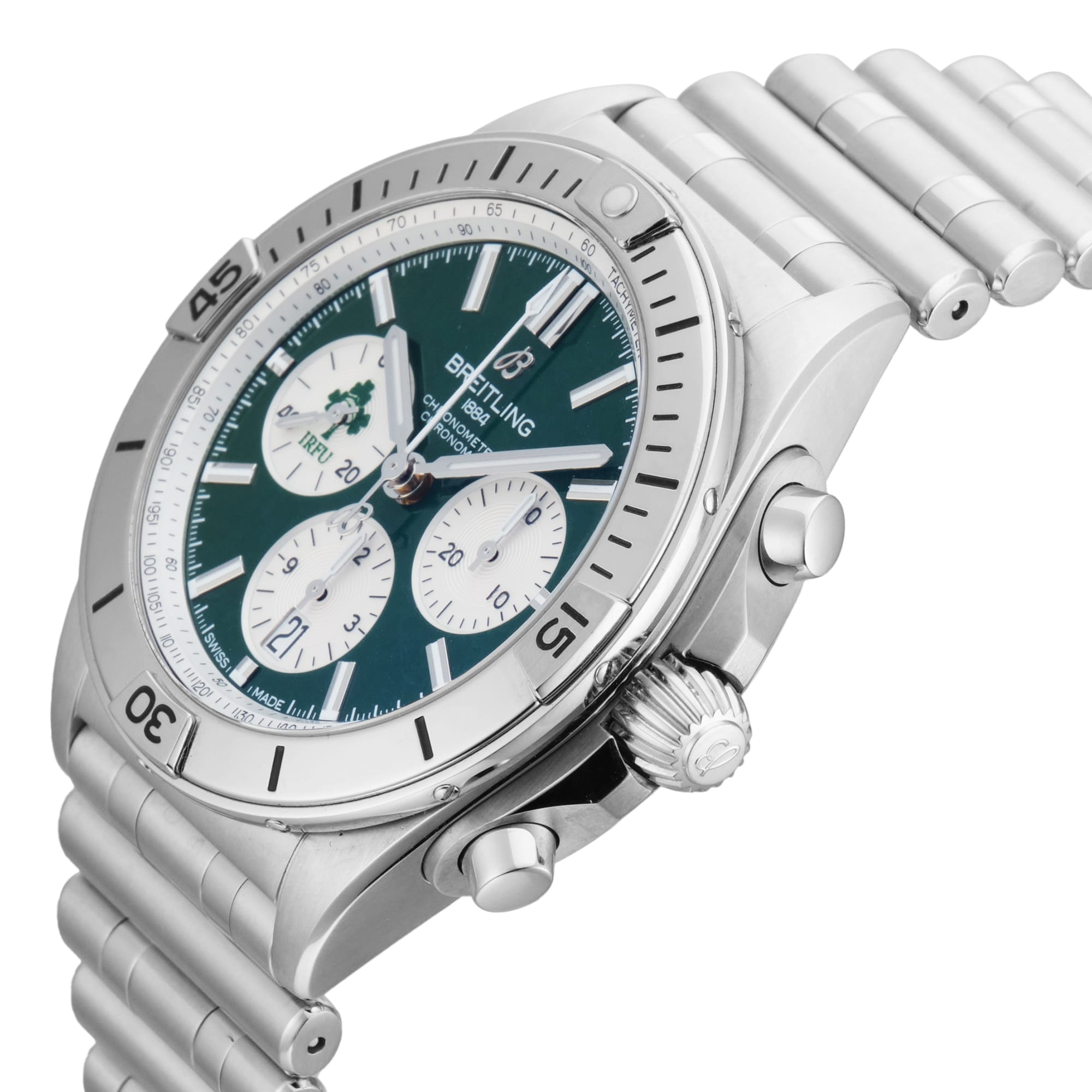 Pre-Owned Breitling Chronomat B01 Six Nations Ireland 42mm Stainless Steel