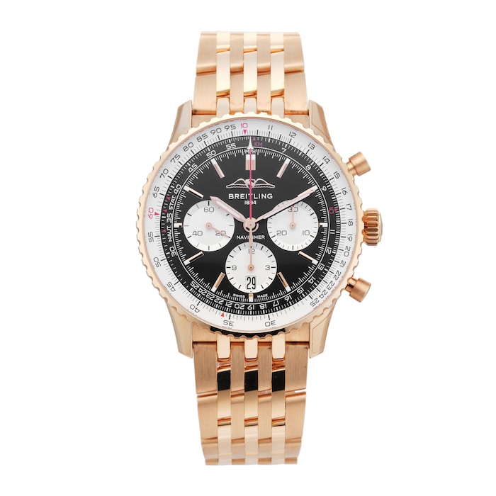 Pre-Owned Breitling Navitimer B01 Chronograph 43mm Rose Gold