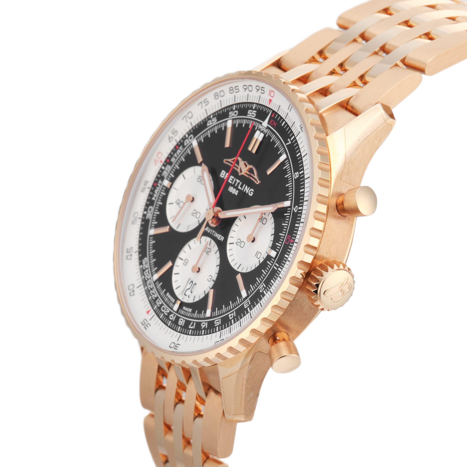 Pre-Owned Breitling Navitimer B01 Chronograph 43mm Rose Gold