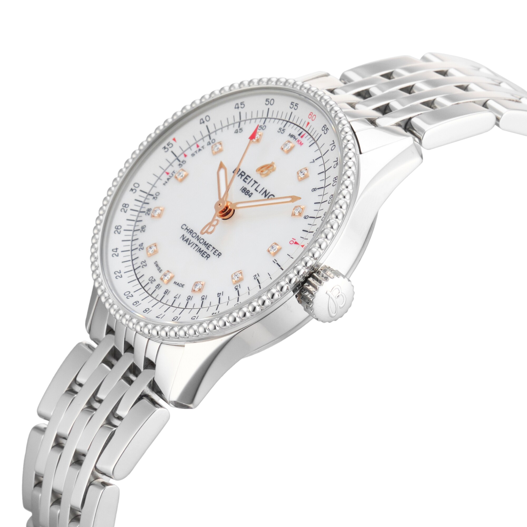 Pre-Owned Breitling Breitling Navitimer 35 35mm Stainless Steel