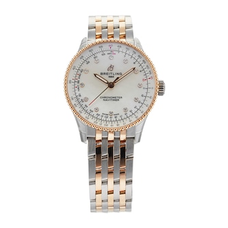 Pre-Owned Breitling Navitimer Automatic 36mm Stainless Steel and Rose Gold