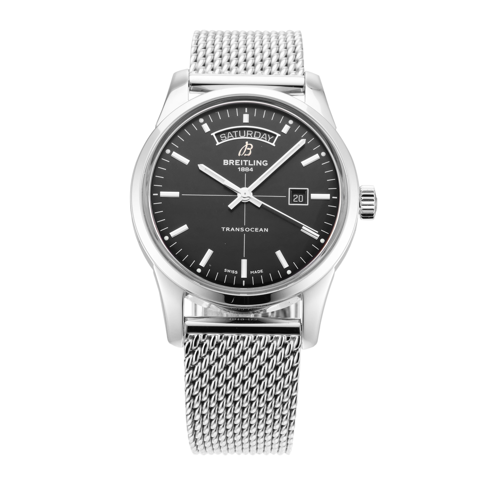 Pre-Owned Breitling Transocean Day & Date 43mm Stainless Steel