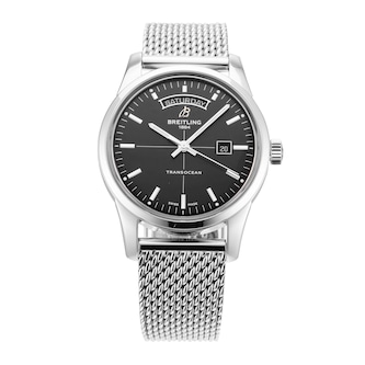 Pre-Owned Breitling Transocean Day & Date 43mm Stainless Steel Pre-Owned Breitling Transocean Day & Date 43mm Stainless Steel