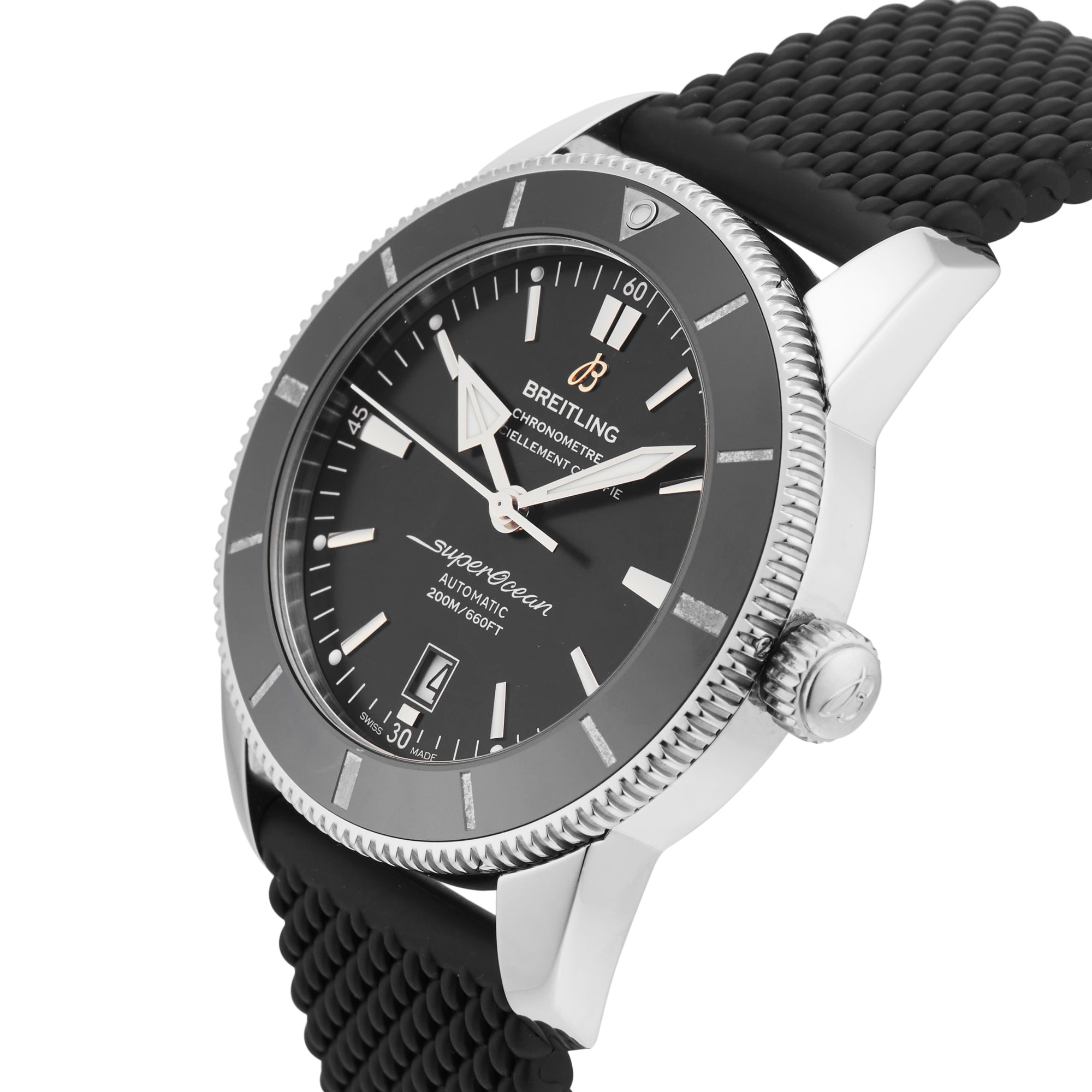 Pre-Owned Breitling Superocean Heritage B20 Automatic 46mm Stainless Steel Pre-Owned Breitling Superocean Heritage B20 Automatic 46mm Stainless Steel