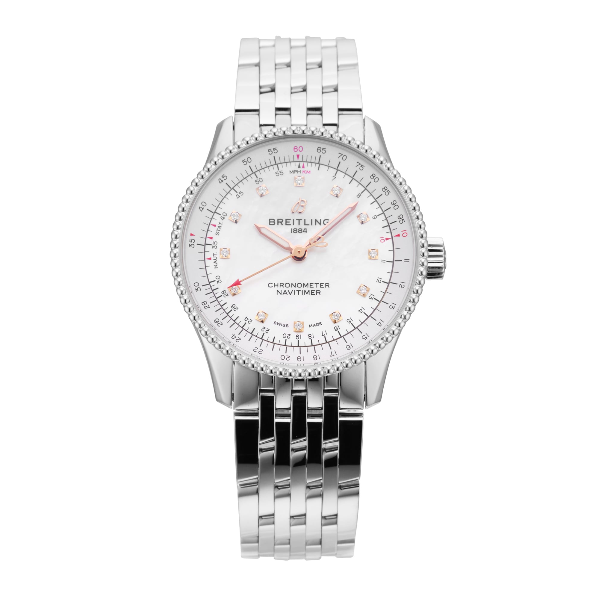 Pre-Owned Breitling Navitimer 35 35mm Stainless Steel Pre-Owned Breitling Navitimer 35 35mm Stainless Steel