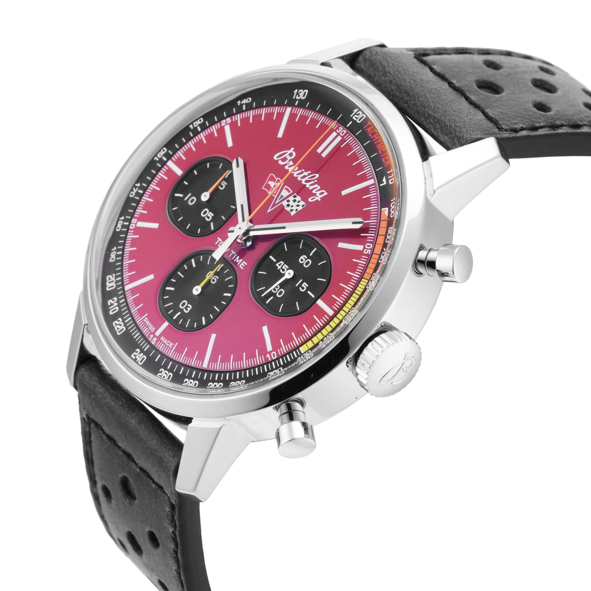 Pre-Owned Breitling Top Time Chevrolet Corvette 42mm Stainless Steel Pre-Owned Breitling Top Time Chevrolet Corvette 42mm Stainless Steel