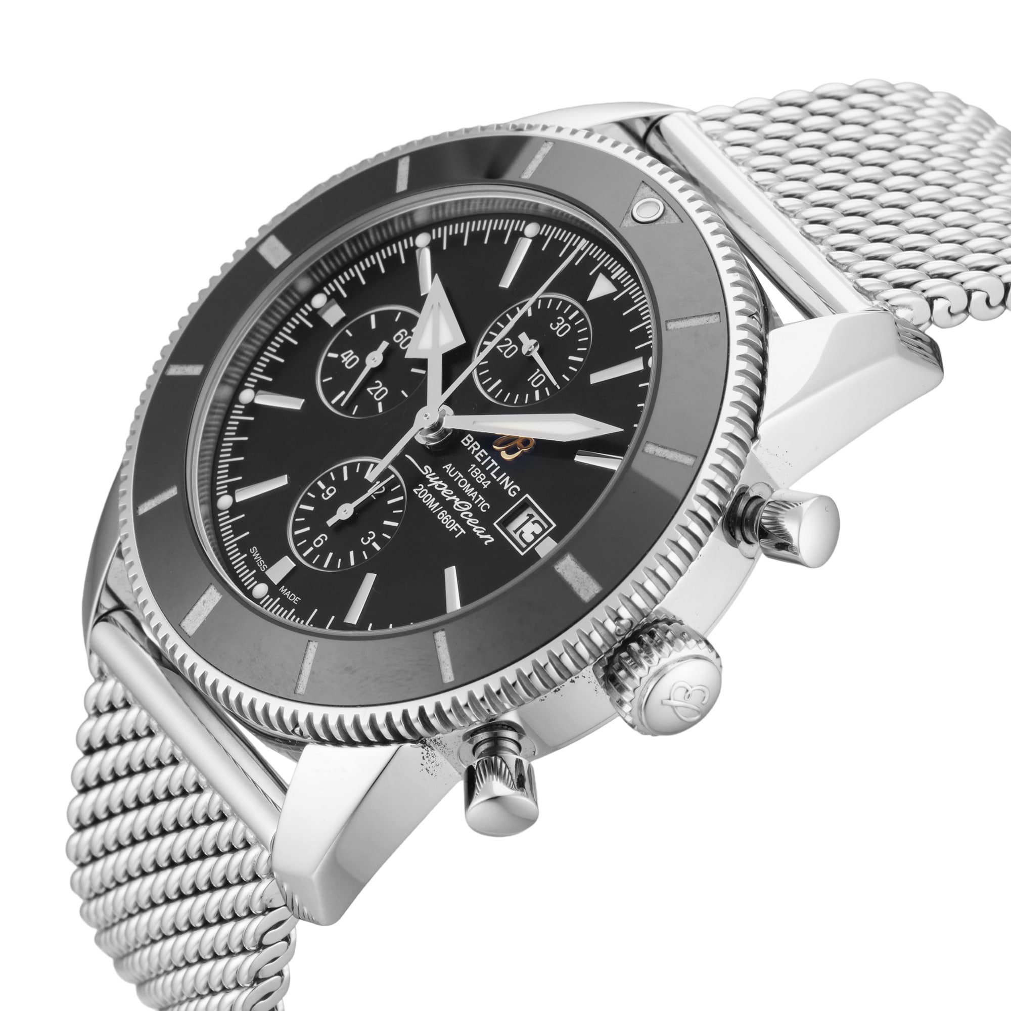 Pre-Owned Breitling Superocean Heritage II Chronographe 46mm Stainless Steel Pre-Owned Breitling Superocean Heritage II Chronographe 46mm Stainless Steel