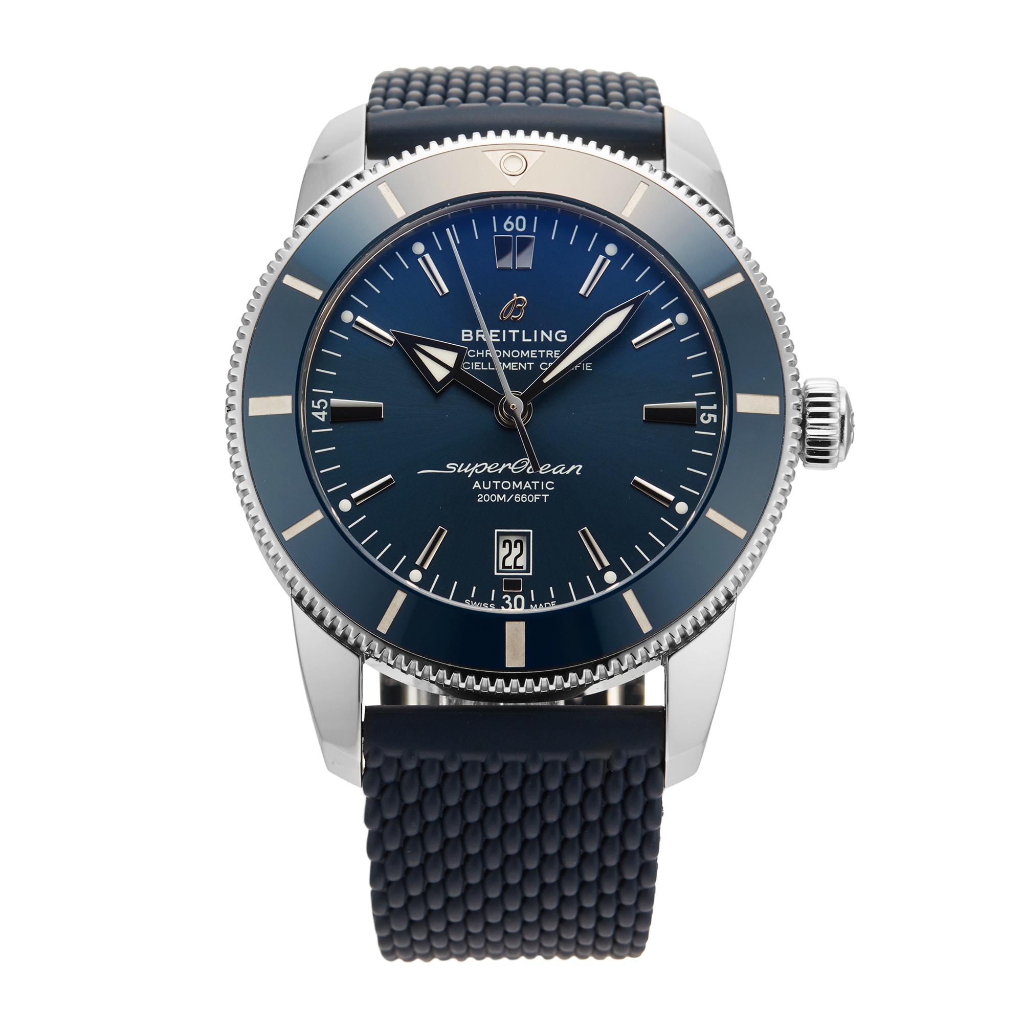 Pre-Owned Breitling Superocean Heritage B20 Automatic 46mm Stainless Steel Pre-Owned Breitling Superocean Heritage B20 Automatic 46mm Stainless Steel