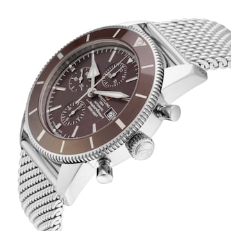 Pre-Owned Breitling Superocean Heritage II Chronographe 46mm Stainless Steel Pre-Owned Breitling Superocean Heritage II Chronographe 46mm Stainless Steel
