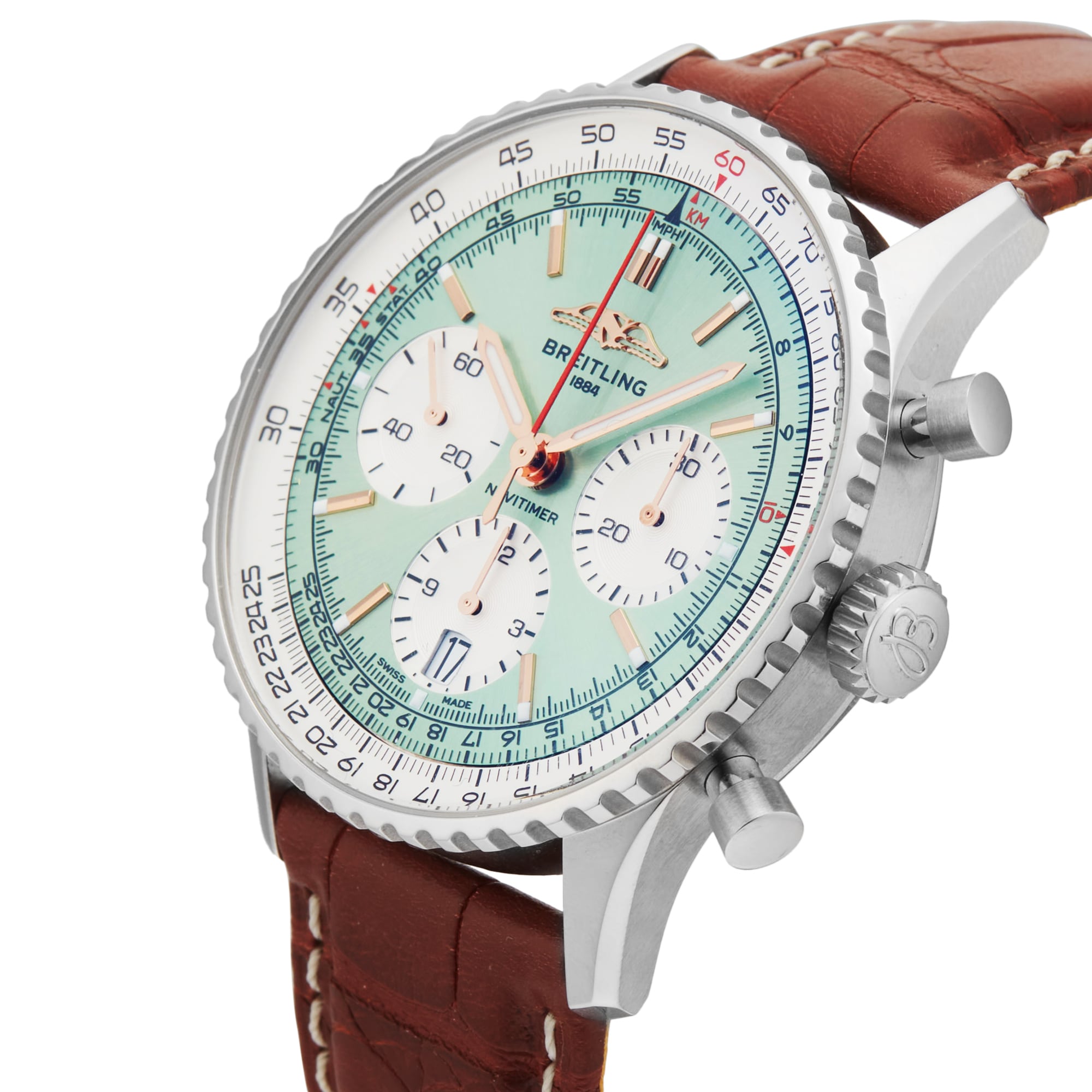 Pre-Owned Breitling Navitimer B01 Chronograph 41mm Stainless Steel Pre-Owned Breitling Navitimer B01 Chronograph 41mm Stainless Steel