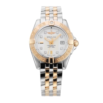 Pre-Owned Breitling Galactic 32mm Stainless Steel and Rose Gold Pre-Owned Breitling Galactic 32mm Stainless Steel and Rose Gold