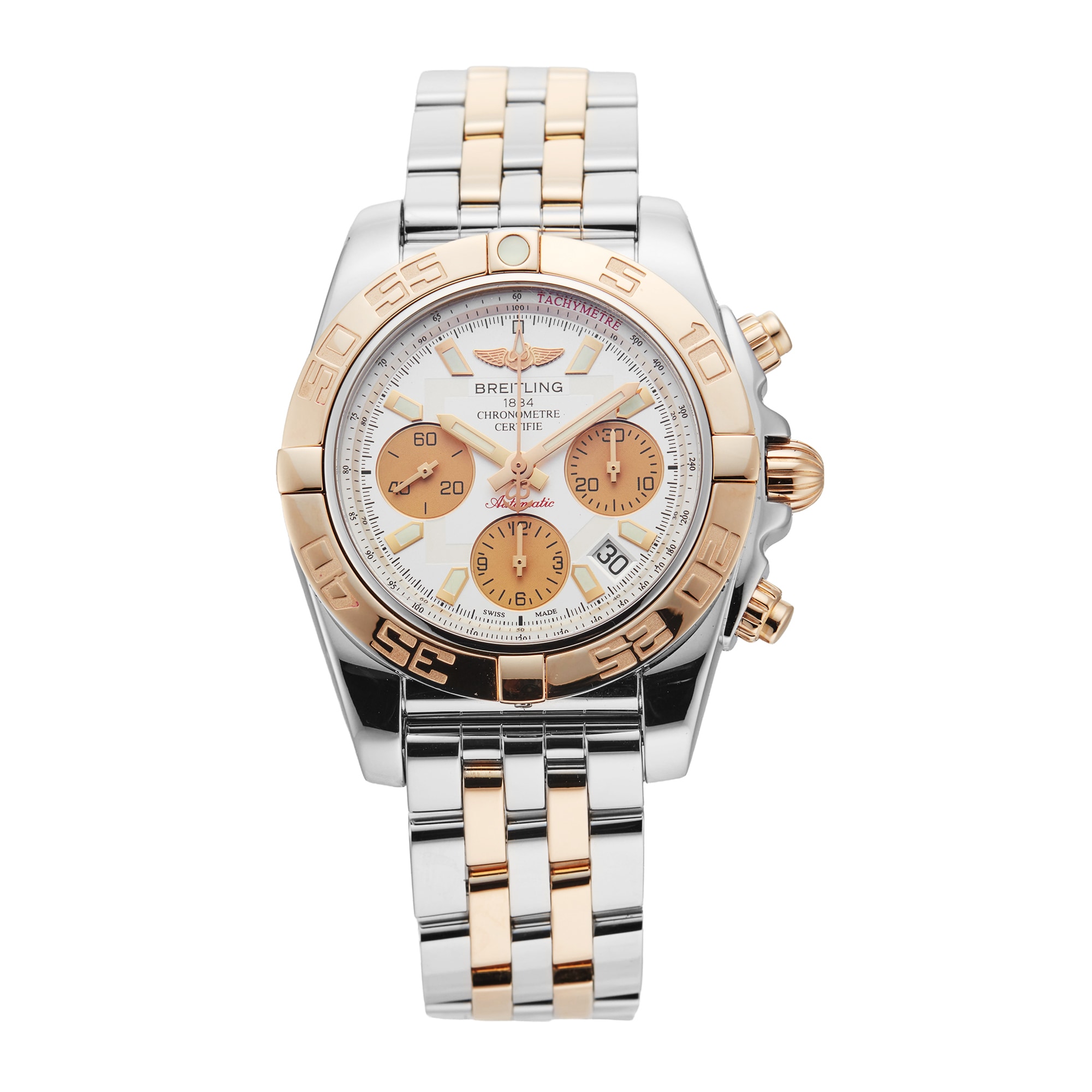 Chronomat 41mm Stainless Steel and Rose Gold