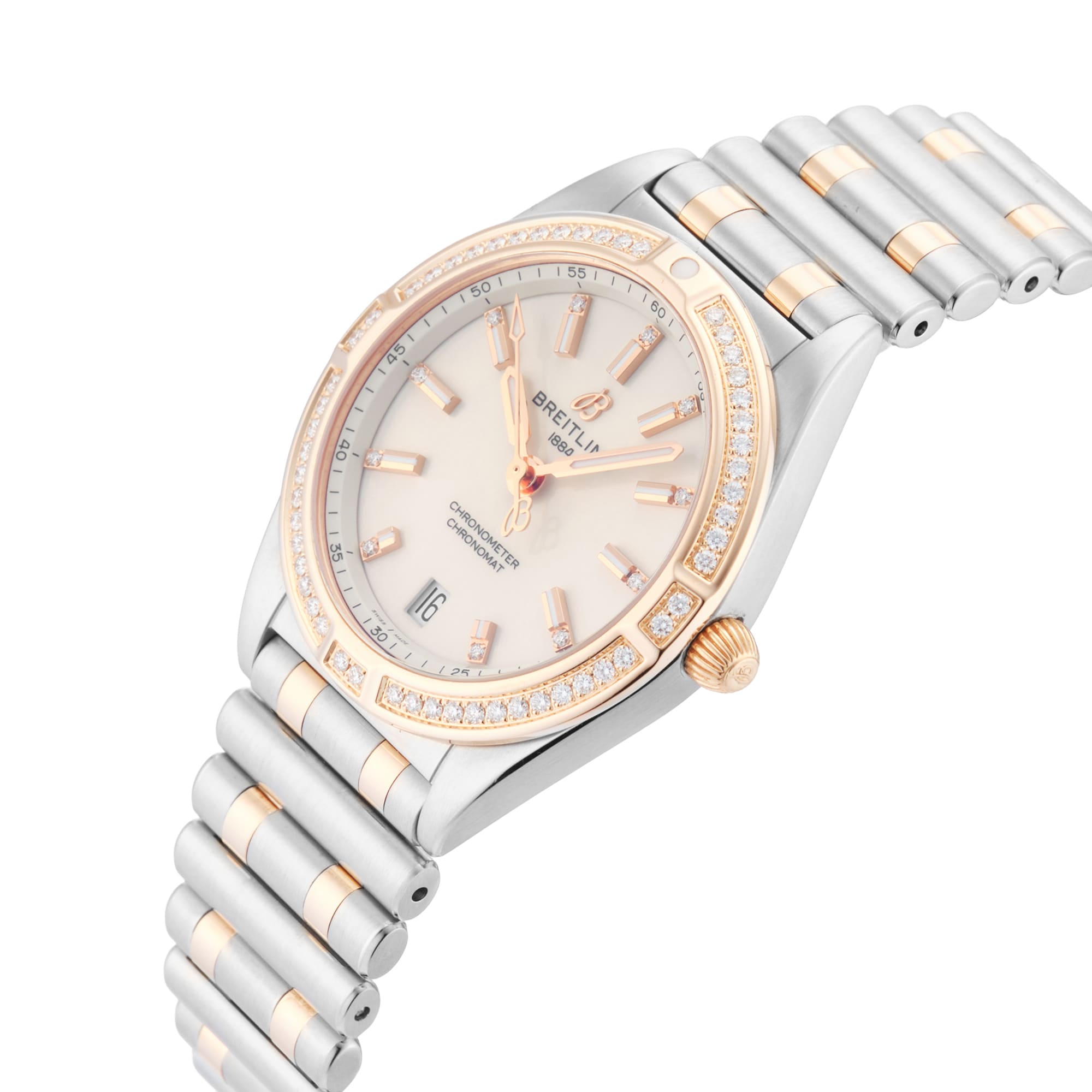 Pre-Owned Breitling Chronomat 32mm Stainless Steel and Rose Gold