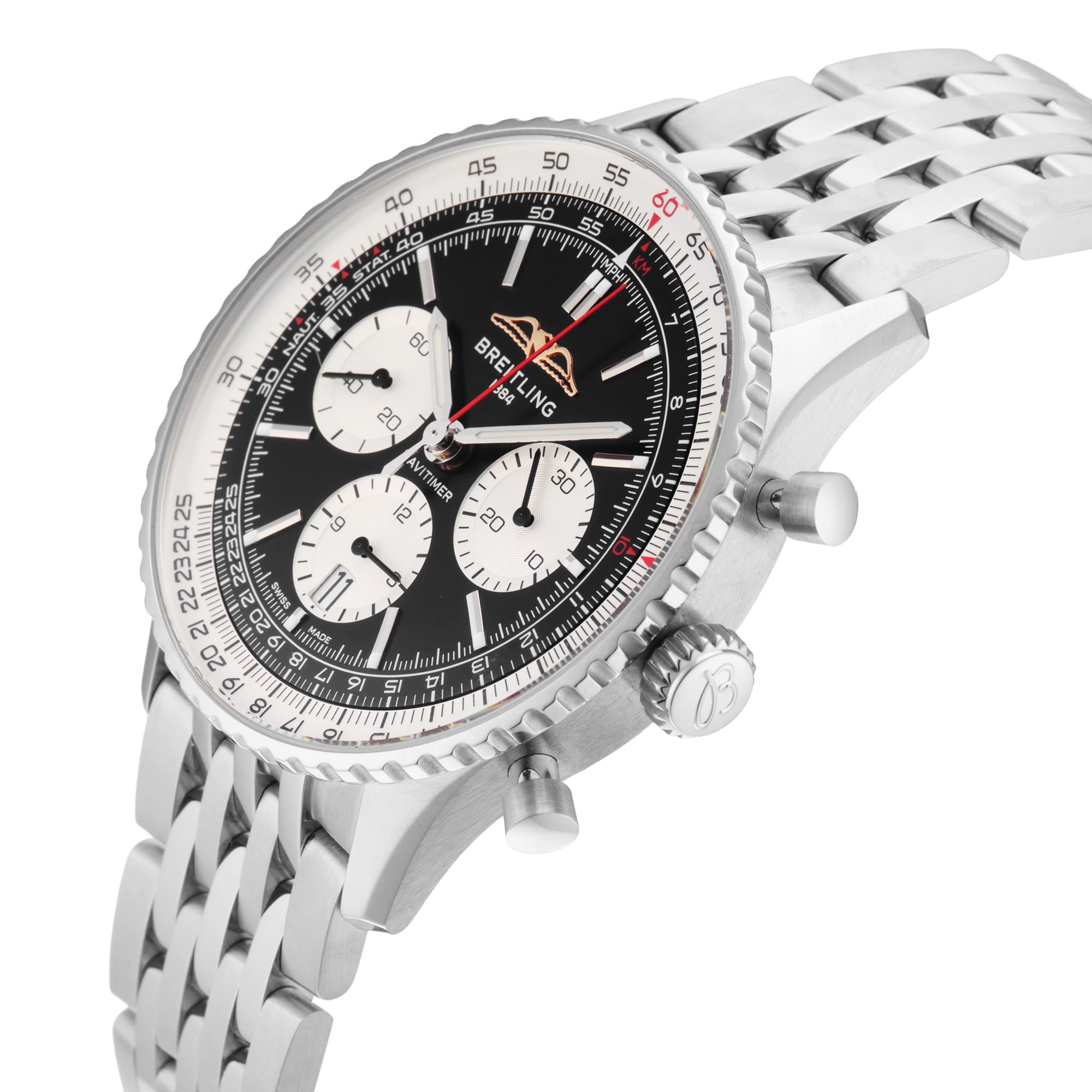 Pre-Owned Breitling Navitimer B01 Chronograph 43mm Stainless Steel Pre-Owned Breitling Navitimer B01 Chronograph 43mm Stainless Steel