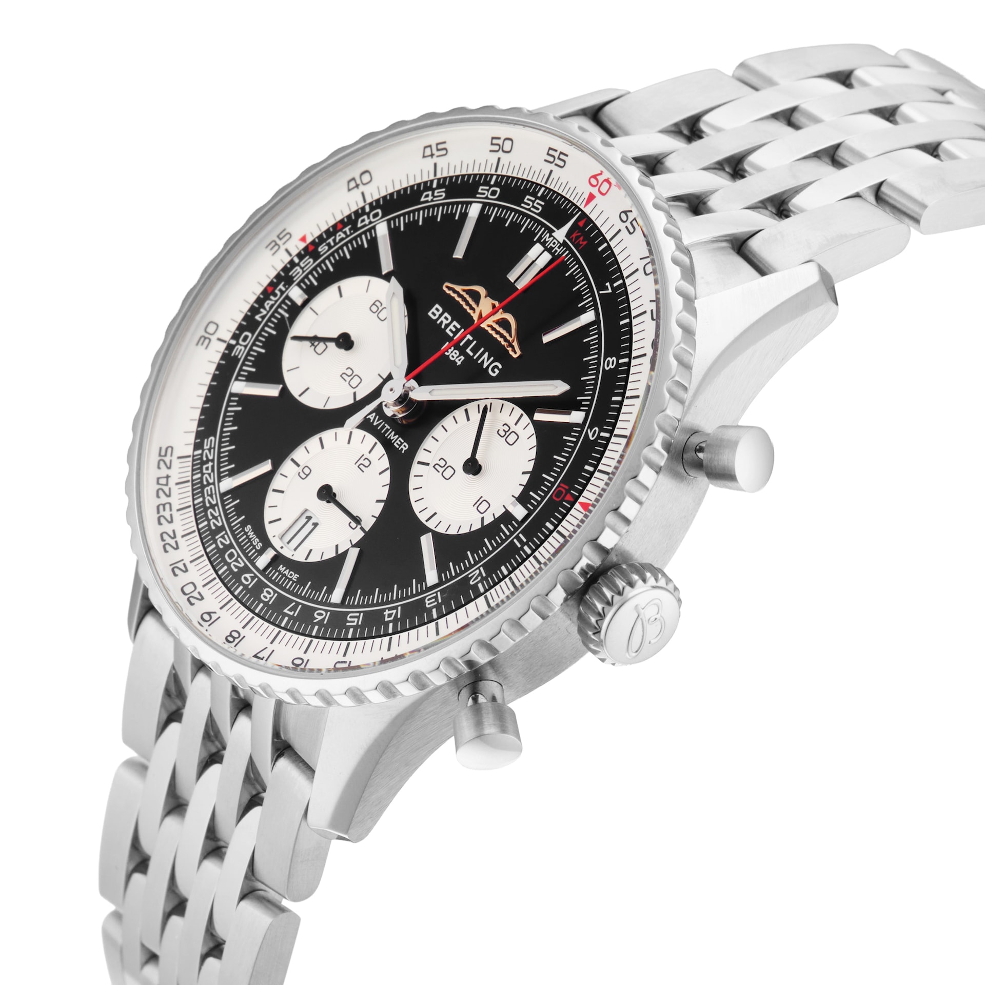 Pre-Owned Breitling Navitimer B01 Chronograph 43mm Stainless Steel Pre-Owned Breitling Navitimer B01 Chronograph 43mm Stainless Steel