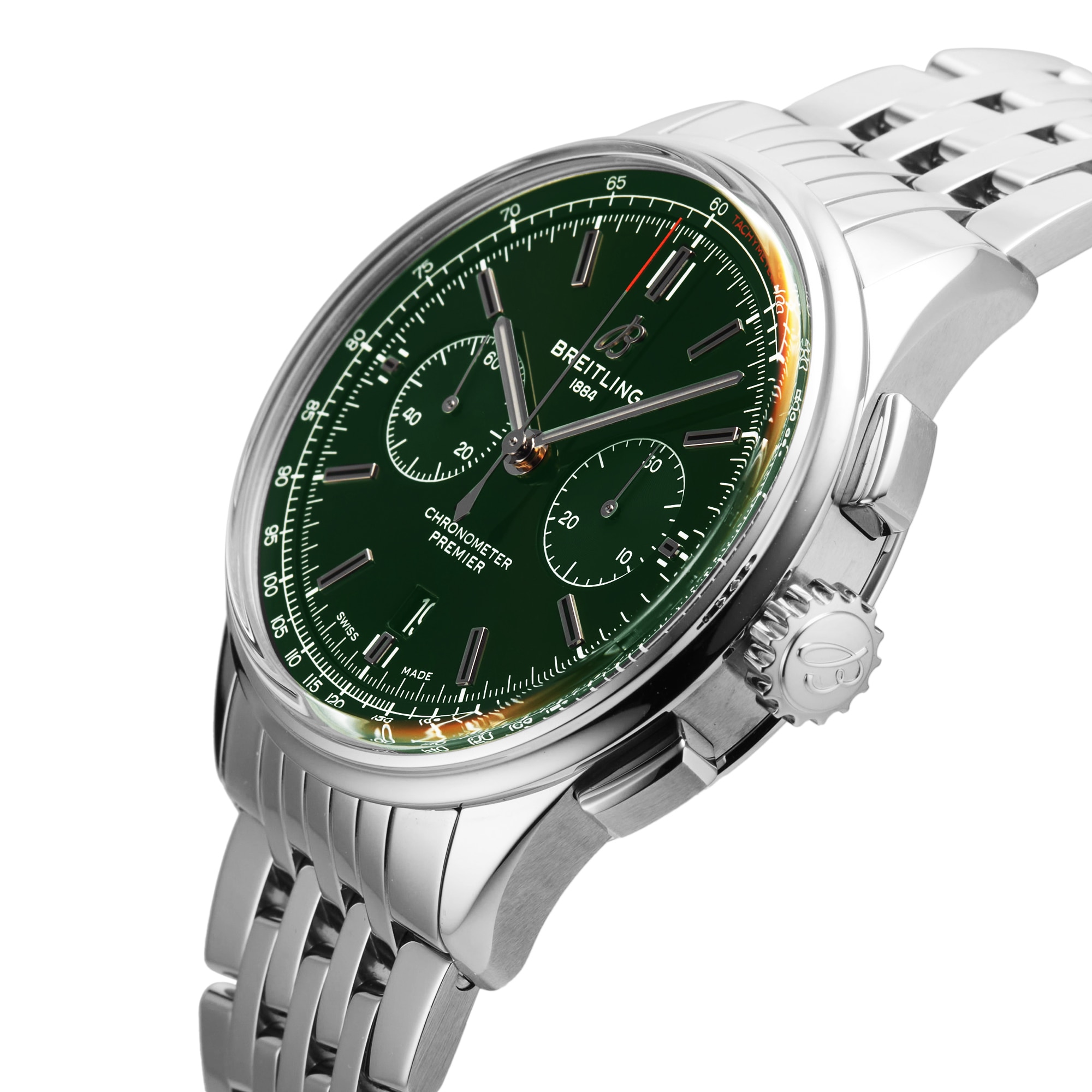 Pre-Owned Breitling Premier B01 Chronograph 42 Bentley British Racing Green 42mm Stainless Steel