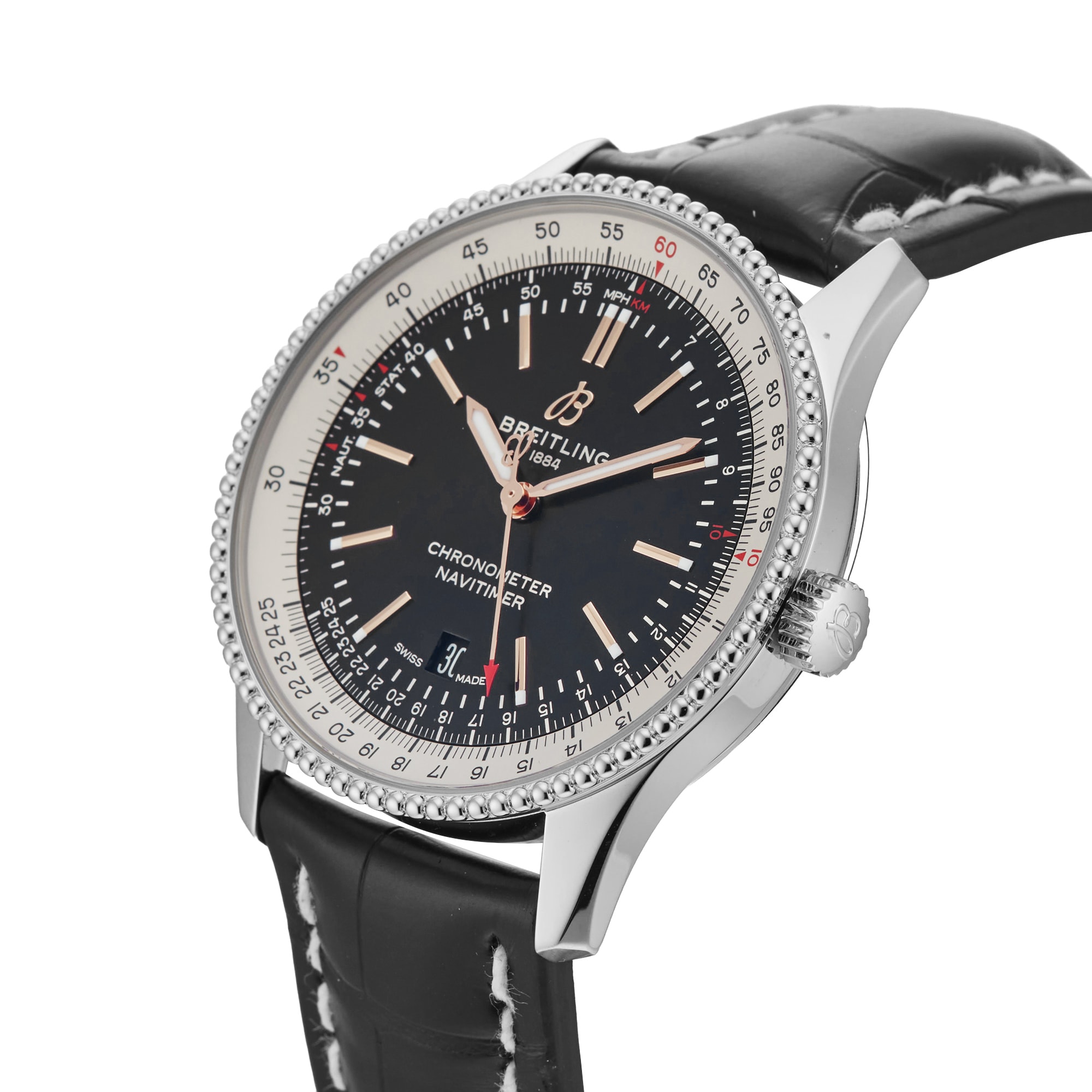 Pre-Owned Breitling Navitimer Automatic 41mm Stainless Steel Pre-Owned Breitling Navitimer Automatic 41mm Stainless Steel