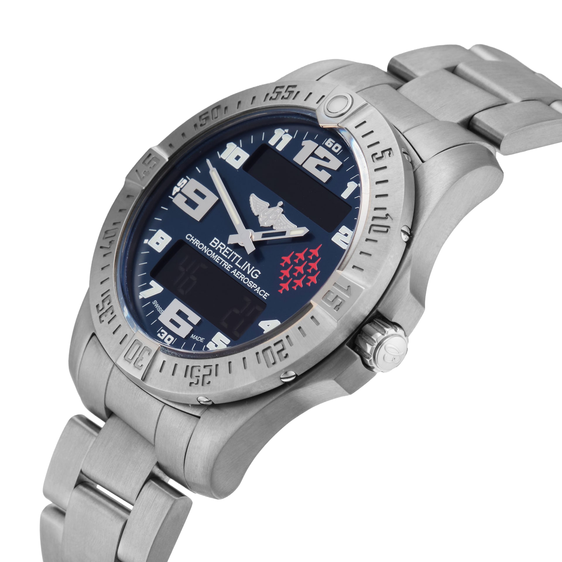 Pre-Owned Breitling Professional Aerospace Red Arrows 43mm Titanium