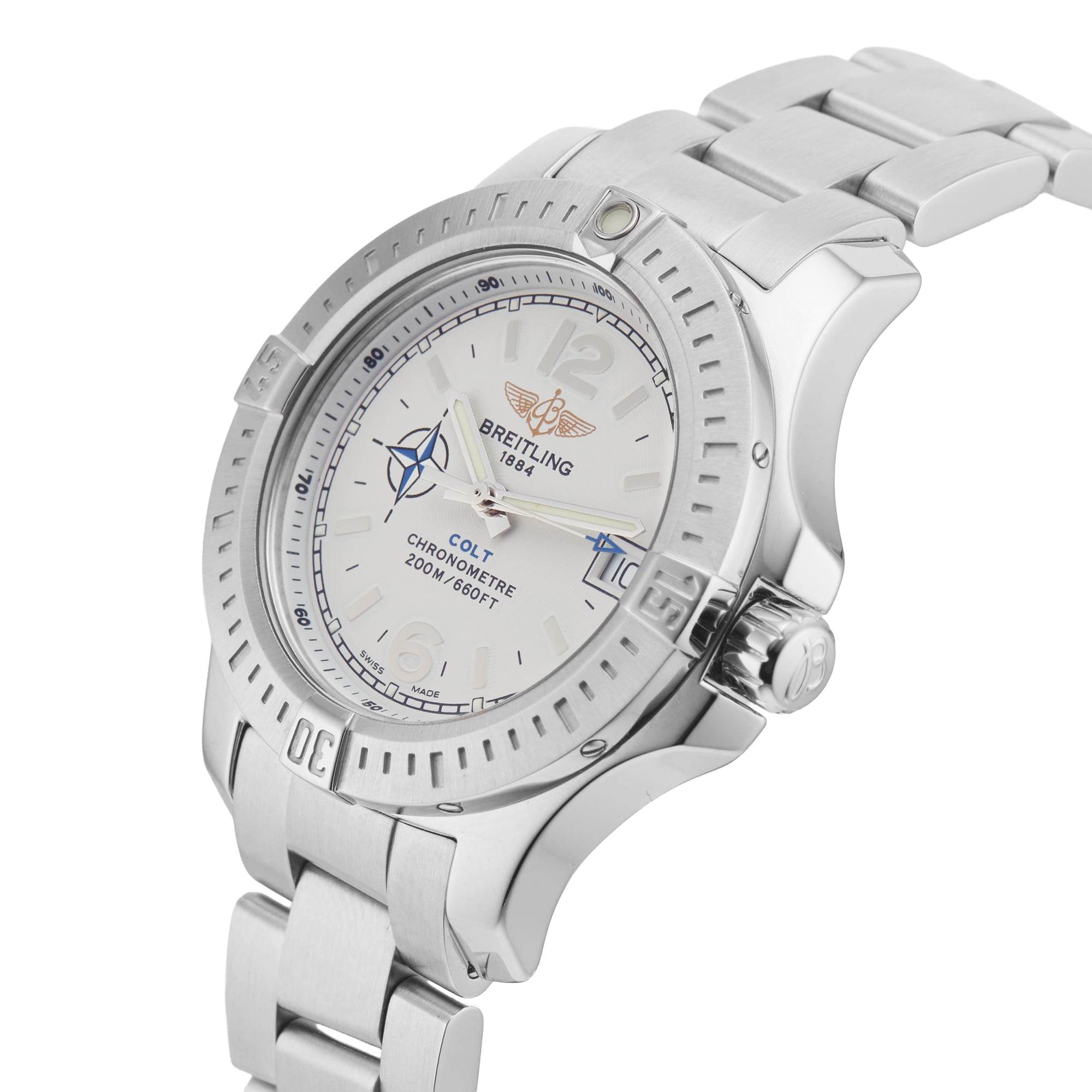 Pre-Owned Breitling Colt NATO Limited Edition 34mm Stainless Steel