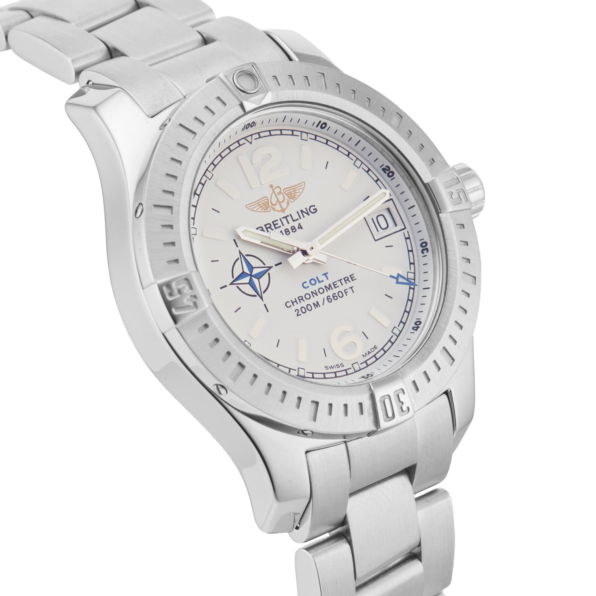 Pre-Owned Breitling Colt NATO Limited Edition 34mm Stainless Steel