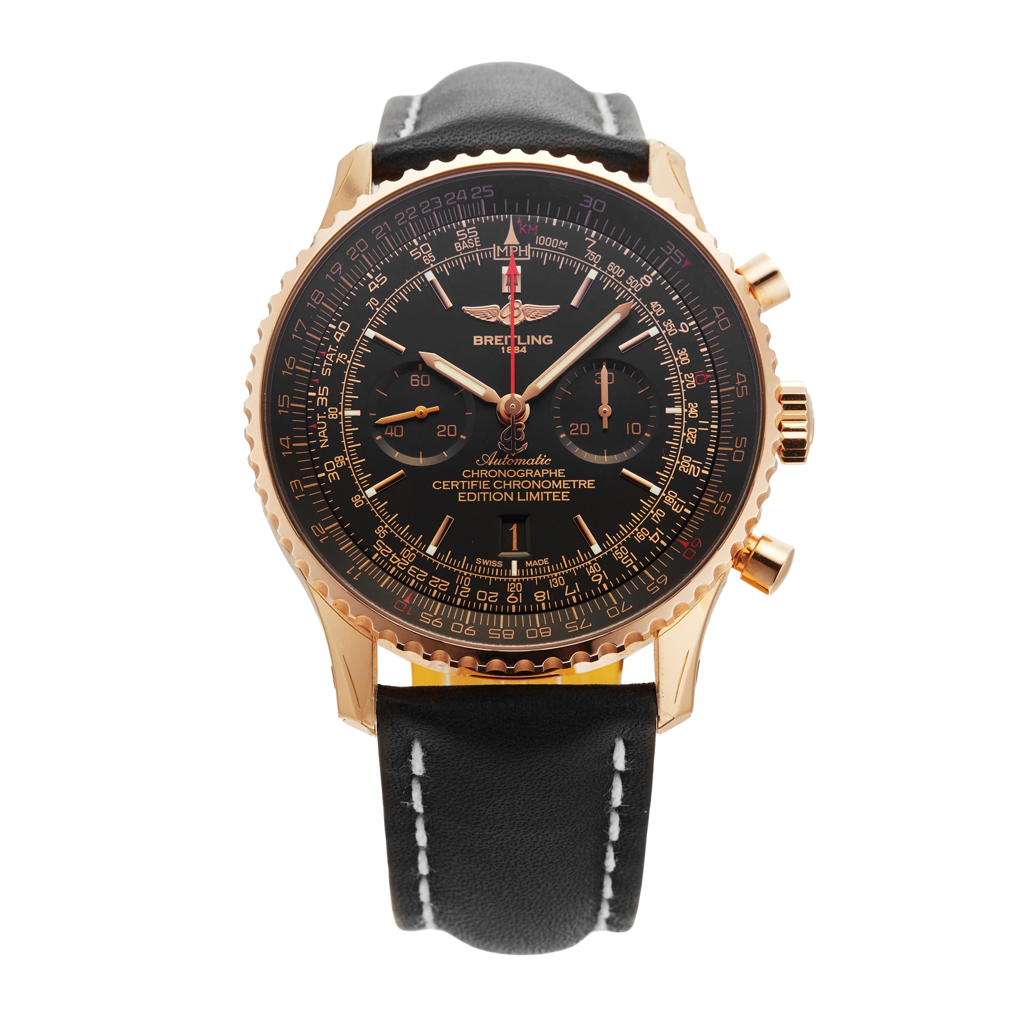 Pre-Owned Breitling Navitimer 46mm Rose Gold Pre-Owned Breitling Navitimer 46mm Rose Gold
