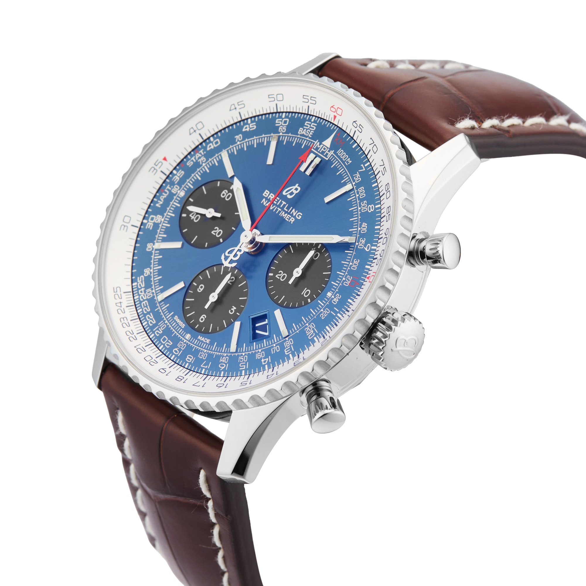 Pre-Owned Breitling Navitimer B01 Chronograph 43MM Stainless Steel Pre-Owned Breitling Navitimer B01 Chronograph 43MM Stainless Steel