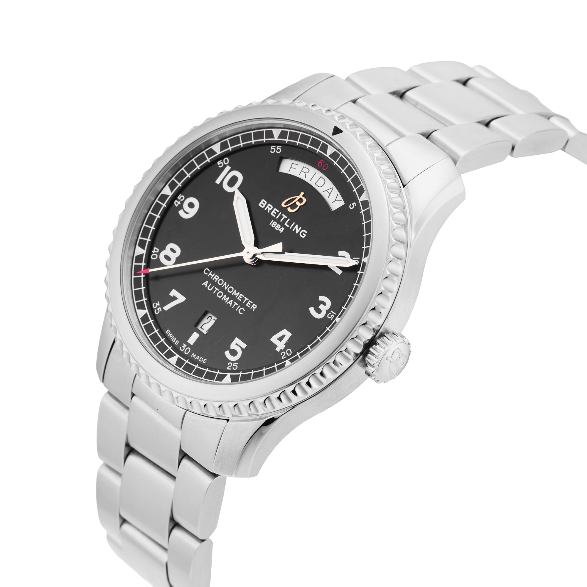 Pre-Owned Breitling Aviator 8 Automatic Daty & Date 41mm Stainless Steel