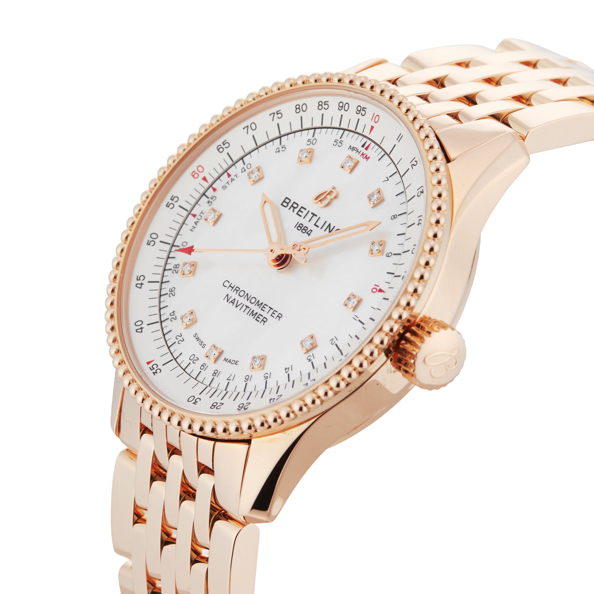 Pre-Owned Breitling Navitimer 35mm Rose Gold