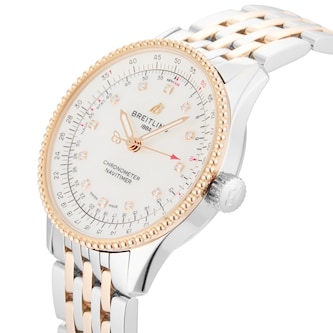 Pre-Owned Breitling Navitimer Automatic 35mm Stainless Steel and Rose Gold Pre-Owned Breitling Navitimer Automatic 35mm Stainless Steel and Rose Gold